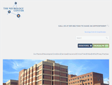 Tablet Screenshot of neurologycenter.com